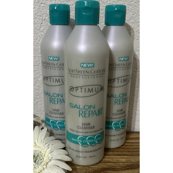 Optimum Other - 3 x SoftSheen Carson Optimum Salon Repair Hair Cleanser HTF 16.9 fl oz